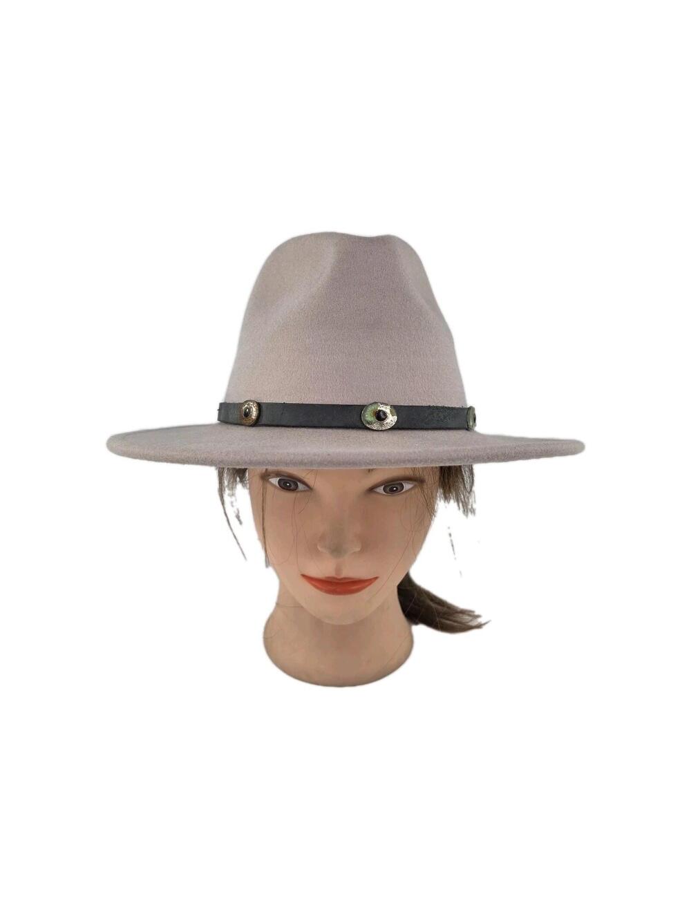 GIGI PIP Rancher Fedora hat size 53 /S 100% Australian Wool Ivory Cowgirl Hats